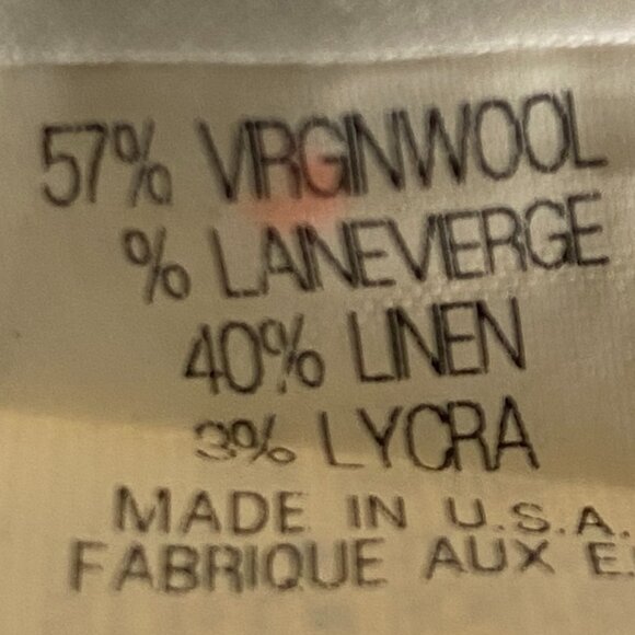 Theory Virgin Wool/Linen Blend Pants Size 4 - Picture 5 of 8